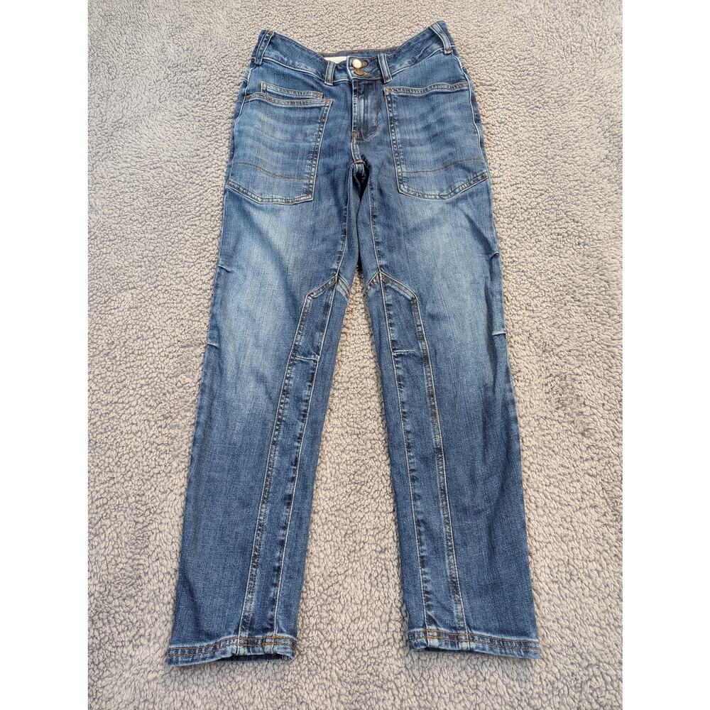 Pilcro Jeans Women's Size 24P Blue The Wanderer Mid-Rise Relaxed (0593)